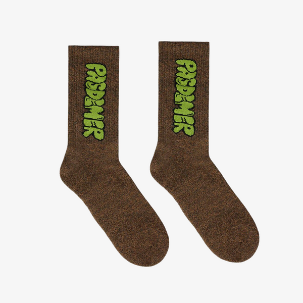 pas de mer logo socks (brown)