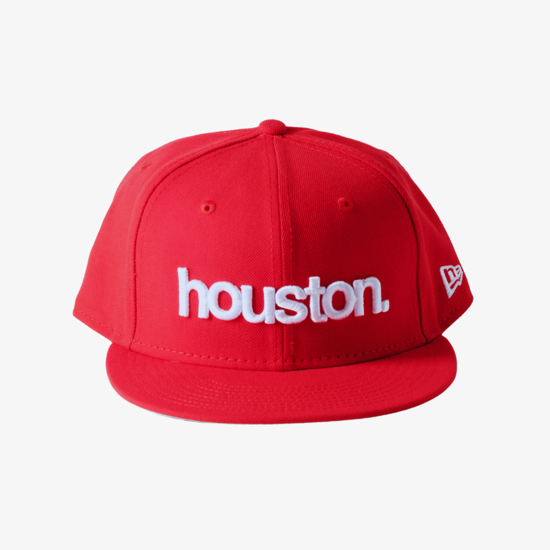 new era x premiumgoods. houston. 59fifty fitted (red/white) Premium Goods