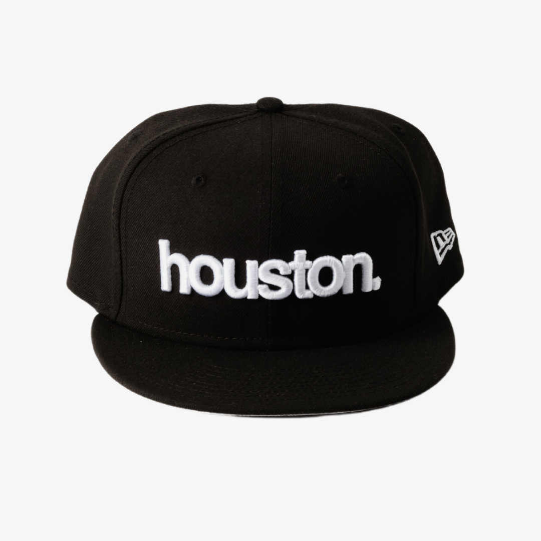 new era x premiumgoods. houston. 59fifty fitted (black/white) Premium Goods