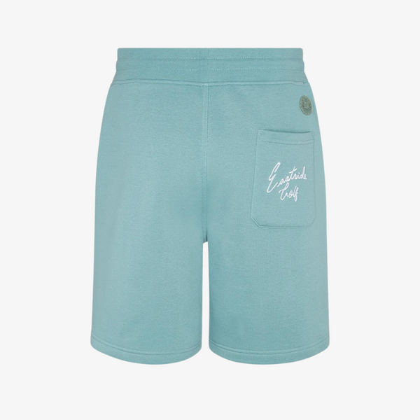 mens eastside golf core fleece shorts (mineral green)