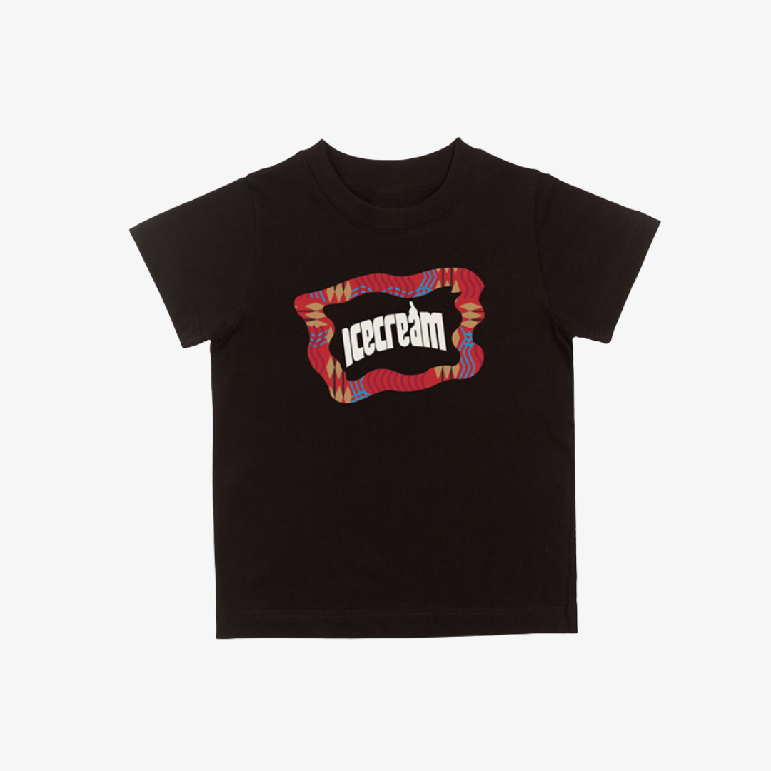 kids icecream flag s/s tee (black) Premium Goods