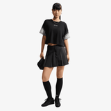 womens nike sportswear classic cropped tee (black)