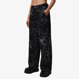 womens jordan flight baggy pants (black)