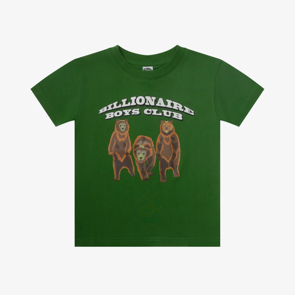 kids billionaire boys club bb bears s/s tee (treetop)