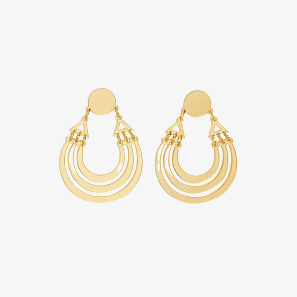 melody ehsani moroccan lover earrings (gold)