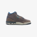 gradeschool jordan 3 retro (olive grey/green abyss-khaki)