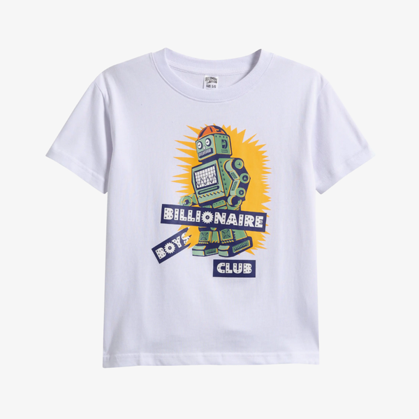 kids billionaire boys club zap s/s tee (white)