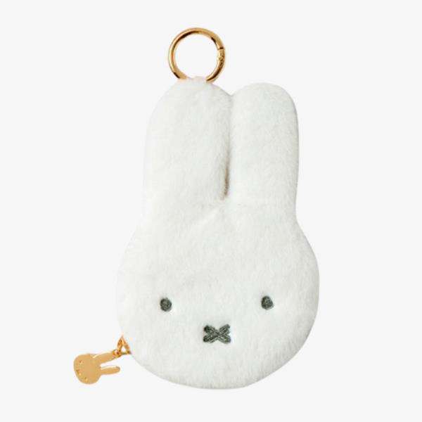 miffy slim pouch keychain (white)