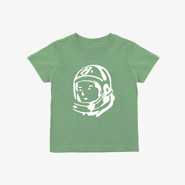 kids billionaire boys club helmet s/s tee (mineral green)
