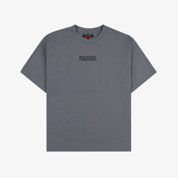 mens pleasures onyx glitter s/s tee (grey)