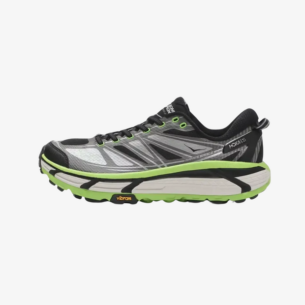 mens hoka mafate speed 2 (black/green)