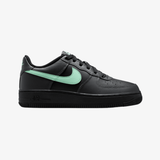 gradeschool nike air force 1 black arctic green anthracite - front