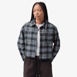 womens jordan brooklyn flannel (smoke grey)