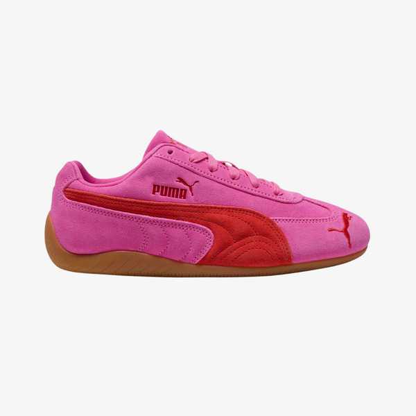 womens puma speedcat og (pink pixel/red)