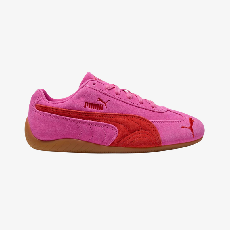 womens puma speedcat og (pink pixel/red)