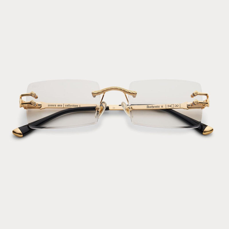 mens james oro sunglasses authentic ii (clear)
