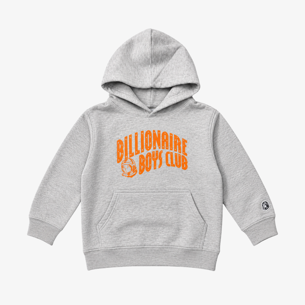 kids billionaire boys club curve hoodie (heather grey)