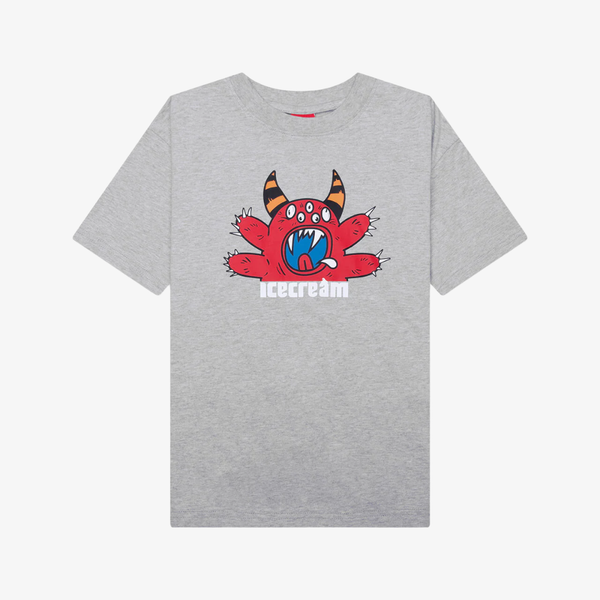 kids icecream monster s/s tee (heather gray)