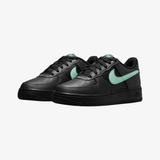 gradeschool nike air force 1 black arctic green anthracite - side