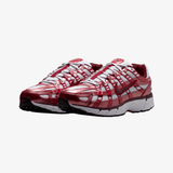 womens nike p-6000 white dark team red tough red - side