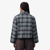 womens jordan brooklyn flannel (smoke grey)
