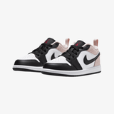 preschool jordan 1 low se (black/team red-white-lt orewood brn)