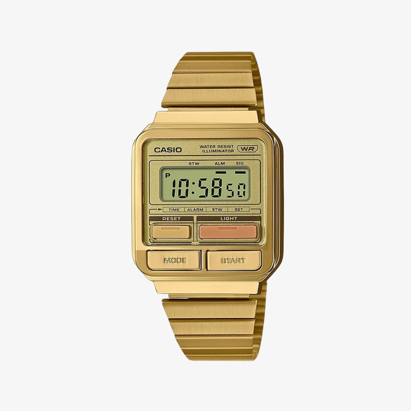 casio vintage digital watch (gold)