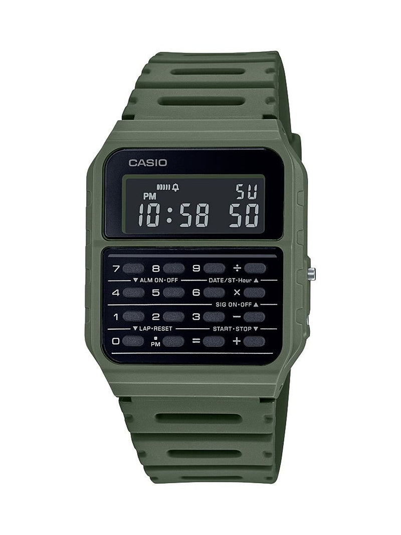 casio data bank watch (olive green)