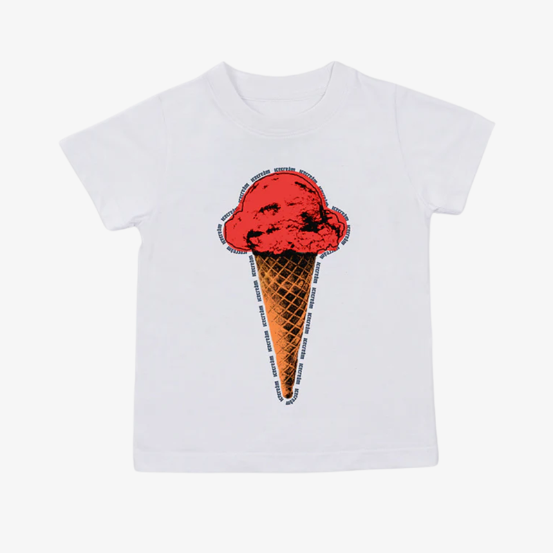 kids icecream mint s/s tee (white)