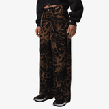 womens jordan flight baggy pants (lt british tan)