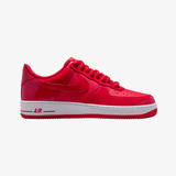 mens nike air force 1 '07 lv8 (university red/lt crimson-white)