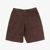 mens pleasures ultra work shorts (brown)
