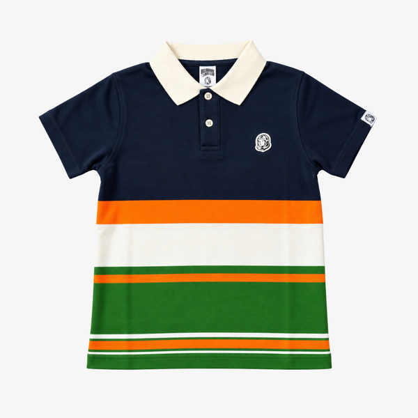 kids billionaire boys club runner s/s polo (navy blazer)
