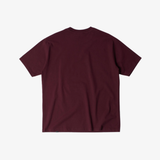 mens parra tripped up s/s tee (dark red)