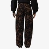 womens jordan flight baggy pants (lt british tan)
