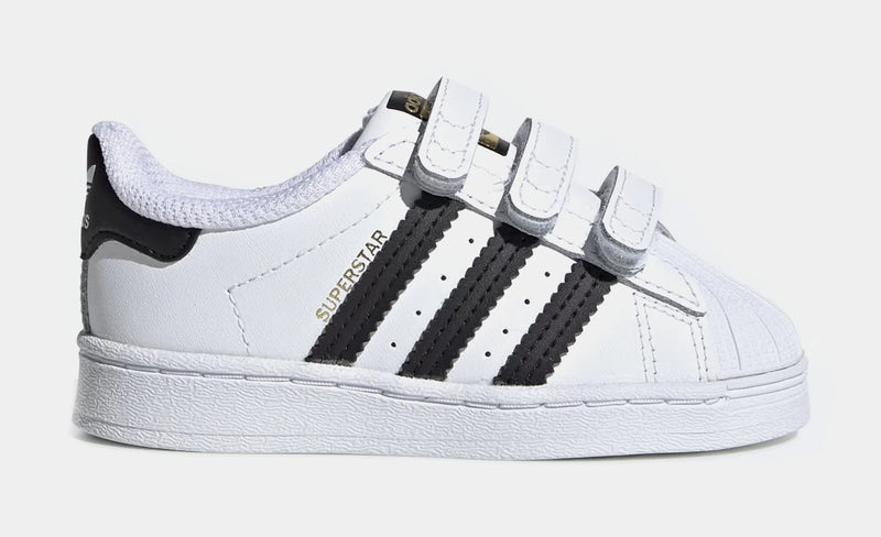 toddler adidas superstar (white/black)
