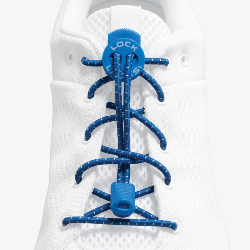 kids lock laces original no-tie shoelaces (royal blue)