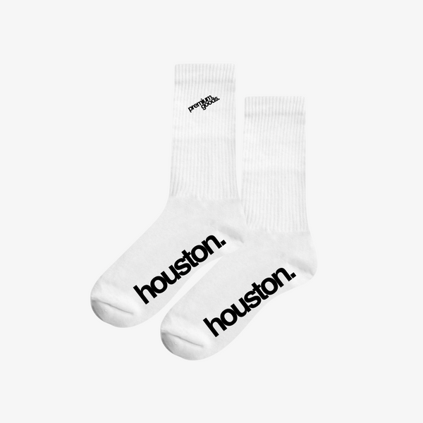 premiumgoods. crew socks (white/black)