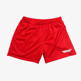 mens premiumgoods. modern logo mesh shorts (red)