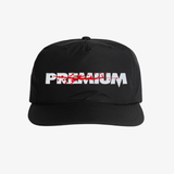mens premiumgoods stab logo nylon snapback hat (black)
