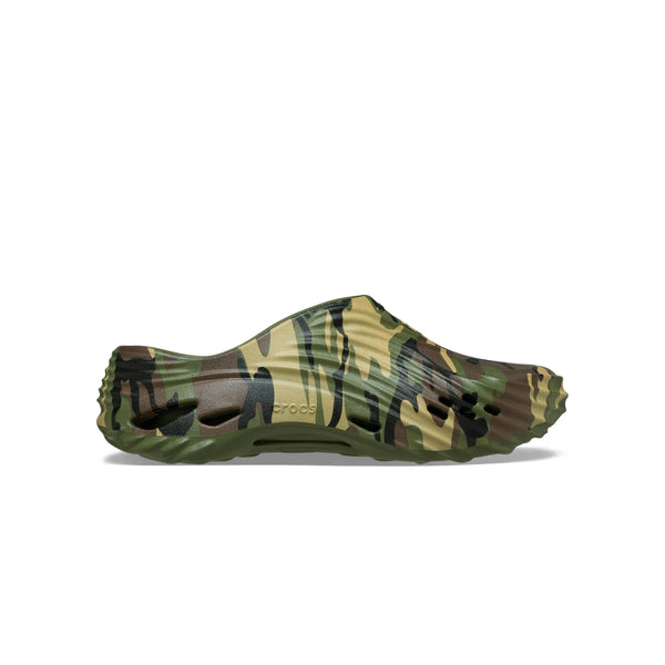 mens crocs echo camo wave (army green)