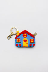 house bag charm (blue)