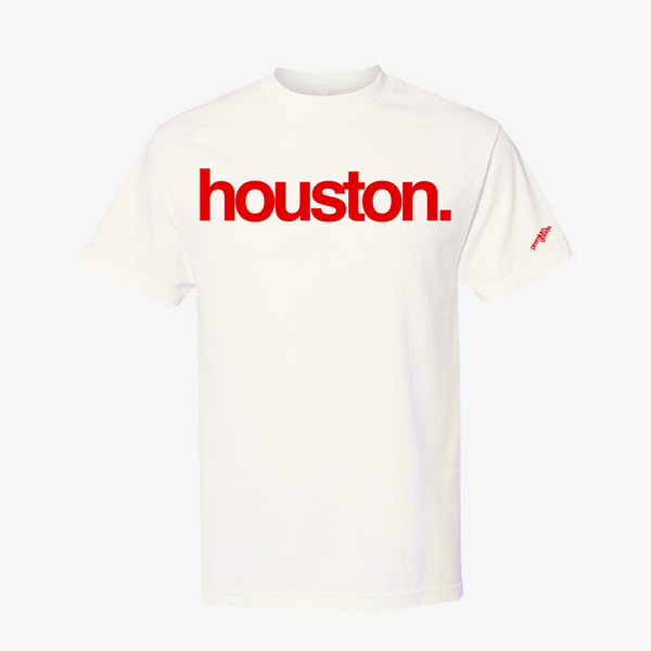 mens premiumgoods. houston s/s tee (cream/red)
