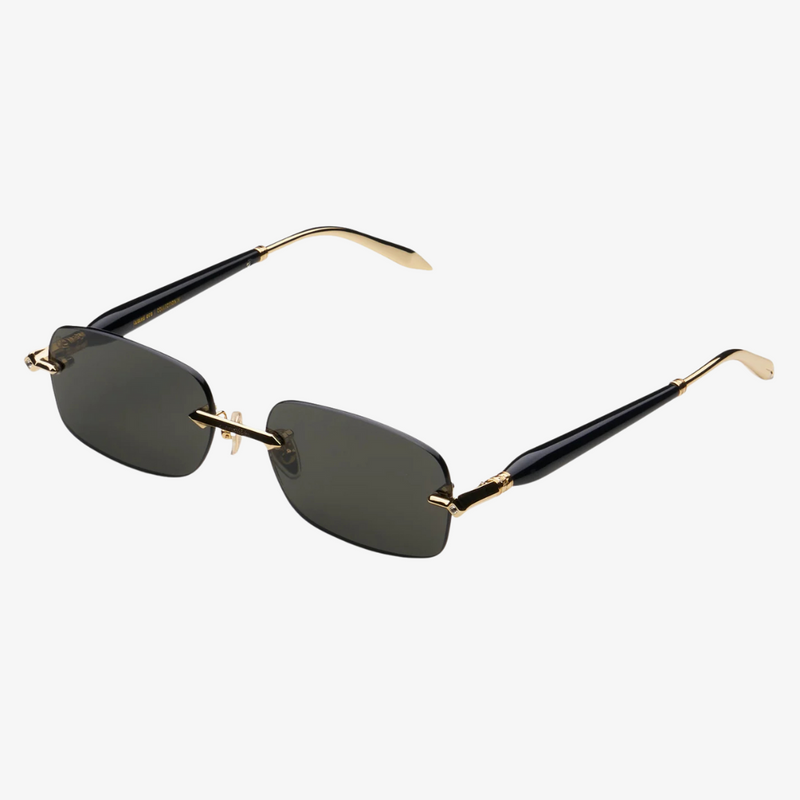 mens james oro nova sunglasses (black tint)