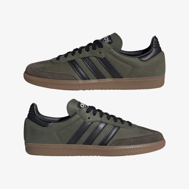 mens adidas samba (green/black)