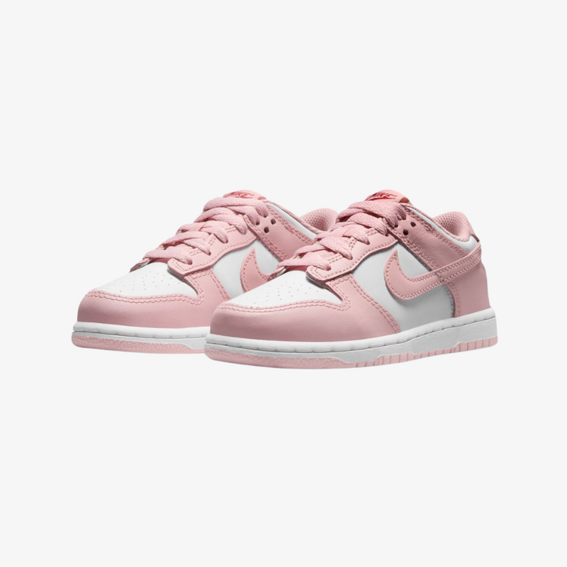 preschool nike dunk low (pink glaze/white)