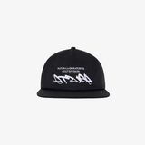 malbon x futura augutsa poly 5 panel snapback (black)