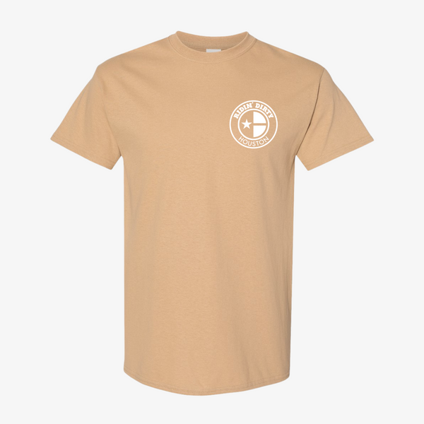 mens ridin' dirty og logo s/s tee (khaki)