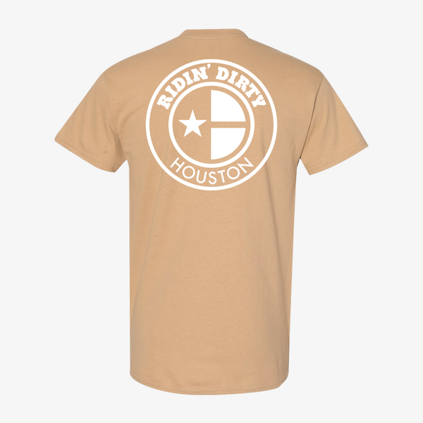 mens ridin' dirty og logo s/s tee (khaki)