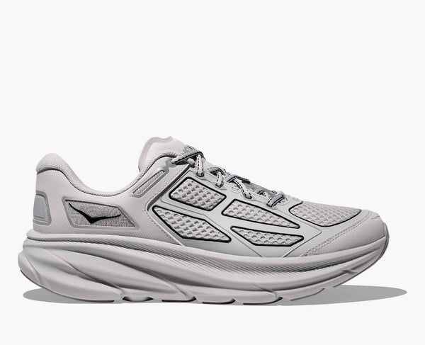 mens hoka clifton one9 (ash grey/silver)